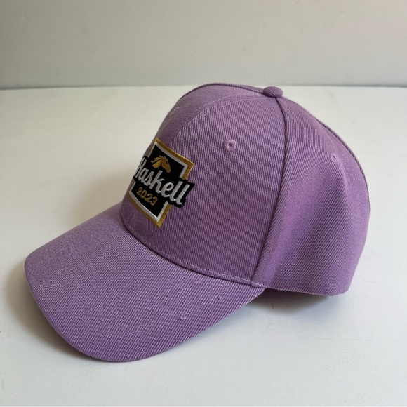 2023 Haskell Souvenir Hat - Pale Purple with Gold, White, Black Embroidery - Picture 2 of 6